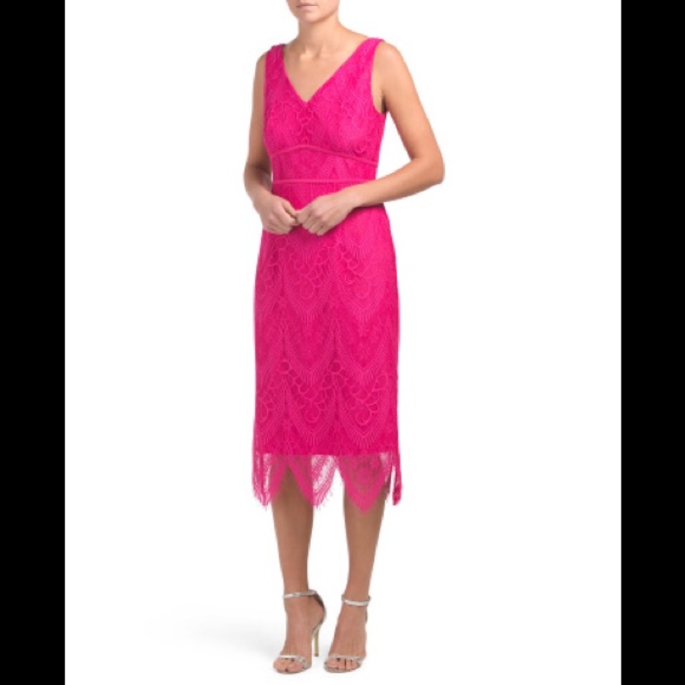 RAQUEL LACE MIDI COCKTAIL DRESS